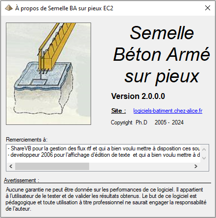 logiciel semelle Béton armé