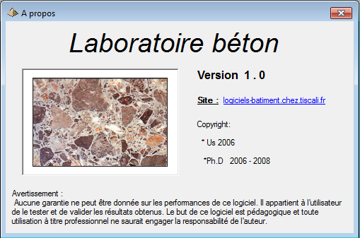 logiciel Labo Béton